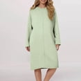 thumbnail image 7 of Gifts for Mom Robes for Women Fleece House Coat Oversized Kimono Women's Sleepwear Spa Womens Bathrobe Green, 7 of 7