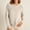 Style20-Beige, variant on Women Crew Neck Rhinestone Knit Fashion Top Sweaters Relaxed Long Sleeve Solid Autumn Winter Casual Pullovers