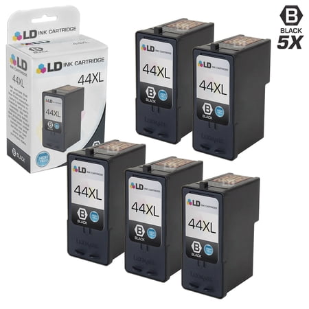 Remanufactured Cartridge Replacements for Lexmark 44XL 18Y0144 High Yie (Black  5-Pack)