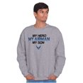 thumbnail image 5 of US Airforce Hero Airman Son Sweatshirt for Men or Women Brisco Brands X, 5 of 6