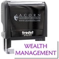 thumbnail image 1 of Large Self-Inking Wealth Management Stamp, Trodat Printy 4913, Press and Print Stamping, Impression Size 7/8" x 2-1/4", Up to 10,000 Impressions - Purple Ink, 1 of 10