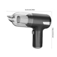thumbnail image 2 of Fiudx Ofertas relámpago Aspiradora de coche Aspiradora de mano 9000pa con taza transparente Aspiradora recargable para detalles de coche Aspiradora portátil ligera en seco y húmedo con iluminación, 2 of 6