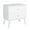 White, variant on Allora Mid Century Modern 2 Drawer Nightstand in Black