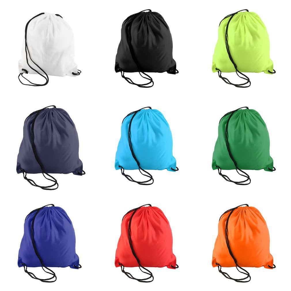 Premium School Drawstring Duffle Bag Sport Gym Swim Dance Shoe Backpack XI 