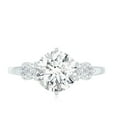 thumbnail image 4 of Rosec Jewels Lab Grown Diamond Solitaire Engagement Ring 2 Carat - 8 mm - EF-VS Grade Certified, 925 Sterling Silver, US 4.00, 4 of 8