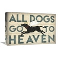 thumbnail image 1 of Global Gallery's 'All Dogs Go to Heaven I' By Ryan Fowler Stretched Canvas Wall Art, 1 of 4