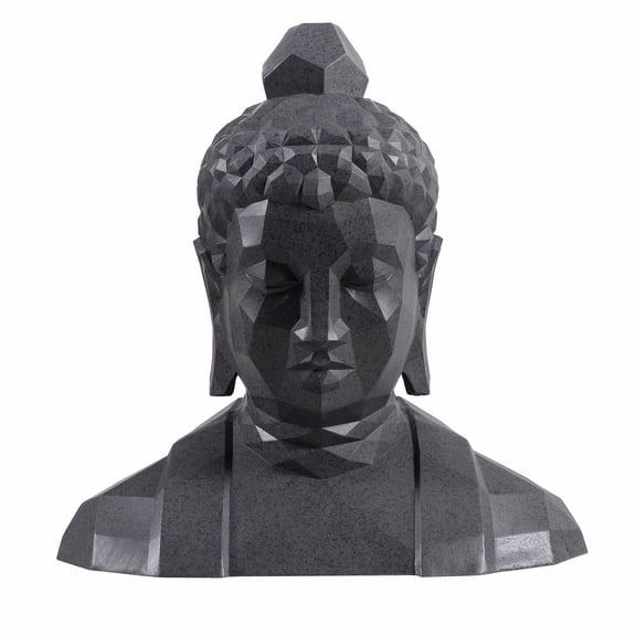 Geometric Buddha Head Garden Statue Modern Style Home Decor