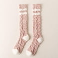 thumbnail image 2 of FhsagQ Socks Mens Socks Plus Size Robe Winter Stocking Stocking Lady Stocking Striped Candy Coloured Coral Stocking with Thick Warm Floor Men Socks Plus Mens Socks Crotchless Plus Size Red One Size, 2 of 9