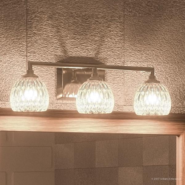 Urban Ambiance Luxury Crystal Bathroom Vanity Light, Medium Size: 6.25 ...