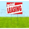 thumbnail image 1 of Now Leasing (18" x 24") Yard Sign, Includes Metal Step Stake, 1 of 6