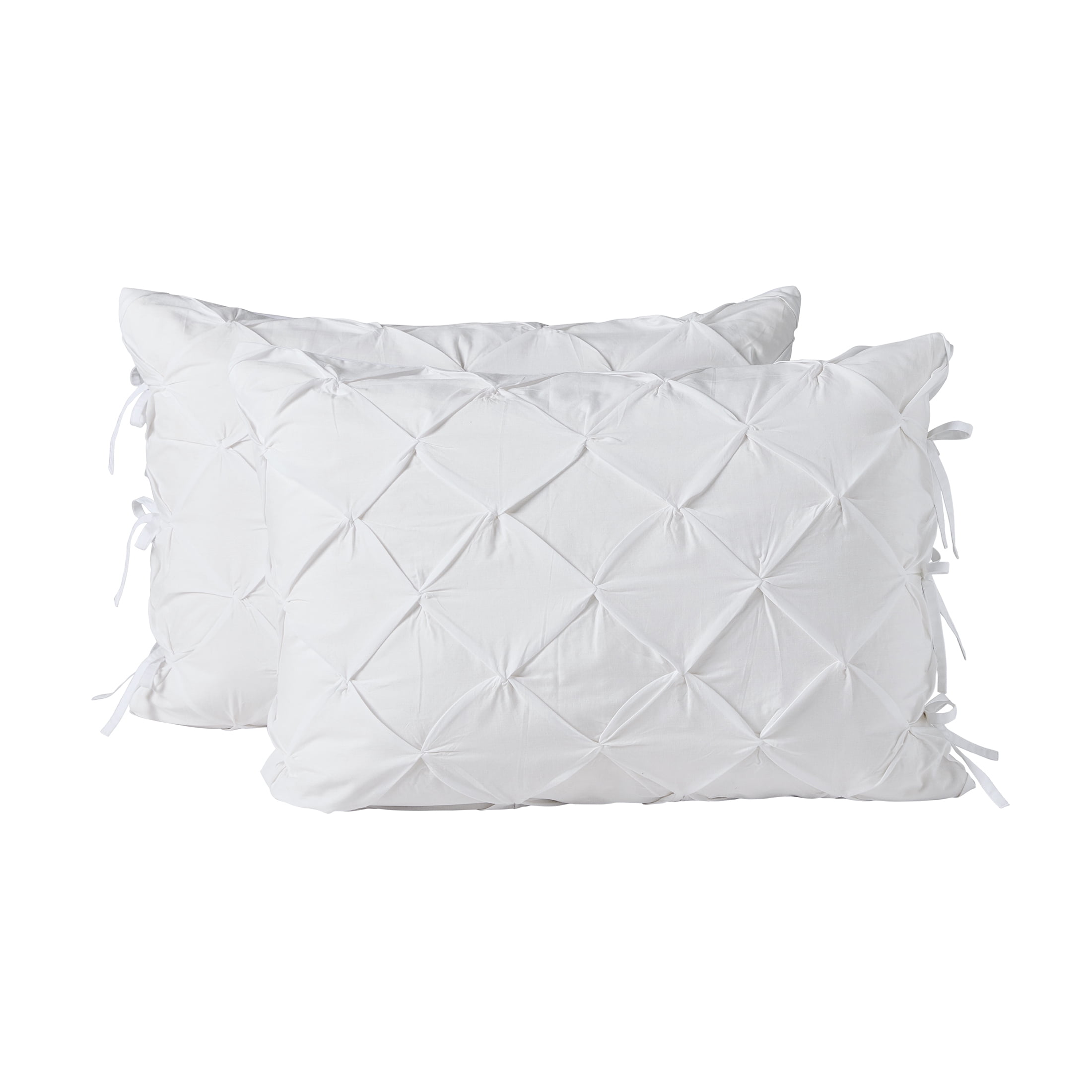 Better Homes & Gardens King Comforter Set, All-Season, 3-Piece, Arctic White Pintuck