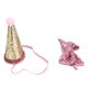 thumbnail image 3 of Sombreros y lazos de cumpleaños para gatos, suministros ajustables y reutilizables para fiestas de mascotas para perros y gatos, color rosa, 3 of 5