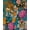 Orange/Pink/Blue, variant on Tiger Head Peel and Stick Wallpaper￼ Animal Print Wallpapers Blue Tropical Wall Paper Removable Colorful Renter Friendly Wall Decor for Bedroom Closet Cabinet 17.5 x 78.5In