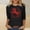 Black, variant on HOMBOM Womens Shirts Blouse Summer Horse Print 3/4 Sleeve Gray Tops for Ladies Lightweight