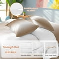 thumbnail image 2 of Ombre Bedding Duvet Cover Set King Size 4 Pieces Brown and White Gradient Soft Twill Plush Quilt Cover, Include 1 Duvet Cover 1 Flat Sheet And 2 Pillow, 2 of 7