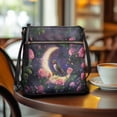thumbnail image 3 of ZUXONGSY Moon Hummingbird Rose Print PU Leather Crossbody Handbag for Women Waterproof Sling Hobo Bag Multiple Pockets Bag Travel Bag with Shoulder Strap for Working Travel, 3 of 7