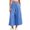 Royal Blue #267, variant on Women's Plaid Wide Leg Capri Pants High Waisted Elastic Waist Casual Cropped Pants with Pockets