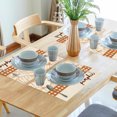 thumbnail image 5 of 2 Pcs Fall Harvest Linen Placemats, Cute Maple Leaf Pumpkin Print Insulated Table Mats for Thanksgiving Party Catering Decorations, 5 of 6