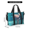 thumbnail image 2 of Travel Duffle Bag Flowers in Glass Vase Travel Tote Bags Carry on Luggage Waterproof Weekender Bags with Top Handle Adjustable Shoulde Strap for Travel Gym, 2 of 5