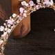 thumbnail image 4 of Diademas de novia con flores de cristal rosa, accesorios para el cabello para bodas (HG253), 4 of 7