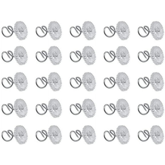 Clear Twist Pins,Transparent Plastic Head Screw Nail Sewing and Home Sofa Decor for Upholstery, Couch, Bedskirts and Slipcovers (50-Pack)