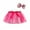 Hot Pink, variant on Girls Skirts Rainbow Sequin Layered Sparkle Party Mesh Tulle Tutu Skirts +Bow Hair Clip Two-Piece Set Sweet Girl Classic Short Skirt Size 9-11 Years Blue
