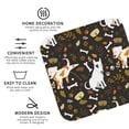 thumbnail image 3 of Fuzoiu Bones And Leaves Print Leather Coasters Set,Drink Coasters Set of 4,for Tabletop Protection, Durable PVC Coasters,Home Décor and Housewarming Gift-Square, 3 of 6