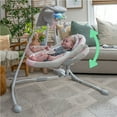 Ingenuity InLighten Baby Swing, EasyFold Frame, Swivel Infant Seat