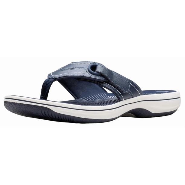 Sandalia Clarks Breeze Reyna Cloudsteppers Azul Marino Mujer Talla 8