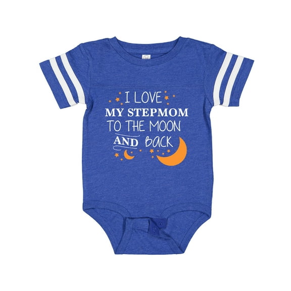 Inktastic I Love My Stepmom to the Moon and Back Boys or Girls Baby Bodysuit
