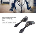 thumbnail image 3 of Adjustable Rhinestone Spur Straps, Faux Leather Cowboy Spurs for Equestrians, with Unique Design, Essential Accessory,  Spur Holder Set, 3 of 7