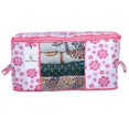 thumbnail image 3 of Kuber Industries Flower Printed Non Woven 6 Pieces Saree Cover and 6 Pieces Underbed Storage Bag, 3 of 6