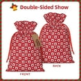 thumbnail image 2 of Naloa Ladybugs And White Dots Drawstring Christmas Bags, 3D Xmas Gift Bags, Christmas Wrapping Bags, Xmas Goodie Bags, Treat Pouch Bags, Party Favor Bags-, 2 of 9