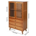 thumbnail image 2 of 5-Layer Sideboard Cupboard Storage Cabinet w/ 2-Door for Pantry Kitchen Brown, 2 of 24