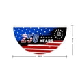 thumbnail image 2 of America 250th Anniversary Flag, 1.5X3 FT 1776-2026 Fan Flags, Patriotic Stars Yard Signs Hanging Decor for Outdoor, Front Door, Porch, Welcome Backdrop with Brass Grommets(StyleB), 2 of 7
