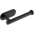 thumbnail image 1 of Toilet Roll Holder Self Adhesive Black Paper Holders Tissue Stand Hanger Bathroom Sus-304 Stainless Steel, 1 of 5