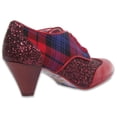 thumbnail image 3 of Irregular Choice End Of Story Women's Lace Up Synthetic Block Heel Shoes In Red Size 9, 3 of 6
