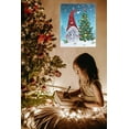 thumbnail image 3 of OSW Christmas Gnome Color Changing Lighted LED Canvas Wall Art, Gnome with Decorated Christmas Tree Snowy Scene with Automatic 6 Hour Timer, 17 x 13.75 Inches, AA Batteries, 3 of 8