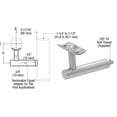 thumbnail image 3 of CRL HR2EPBS 316 Brushed Stainless Long Arm Malibu Series Post Mounted Hand Rail Bracket, 3 of 6