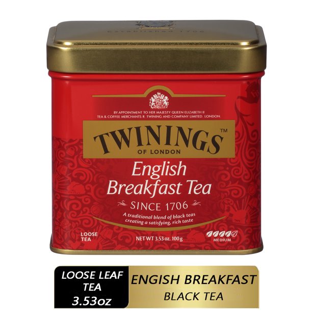 Twinings of London English Breakfast Loose Tea, 3.53 oz.