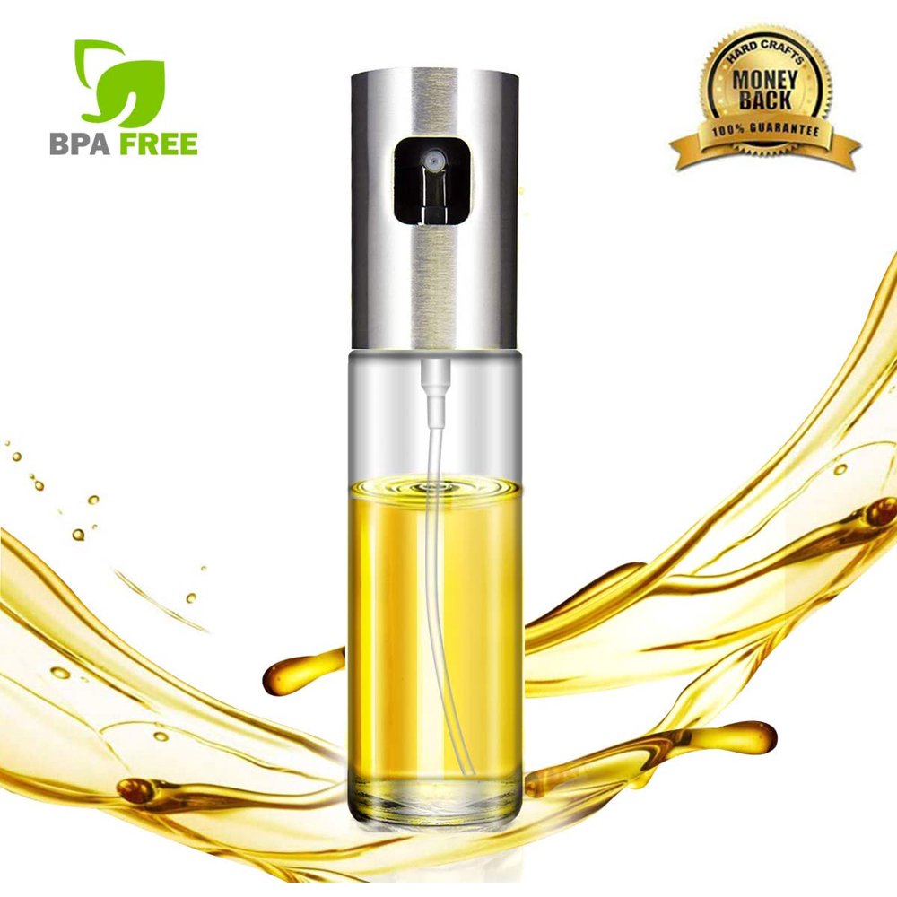 Amerteer Olive Oil Sprayer, FoodGrade Stainless Steel Glass Oil Spray