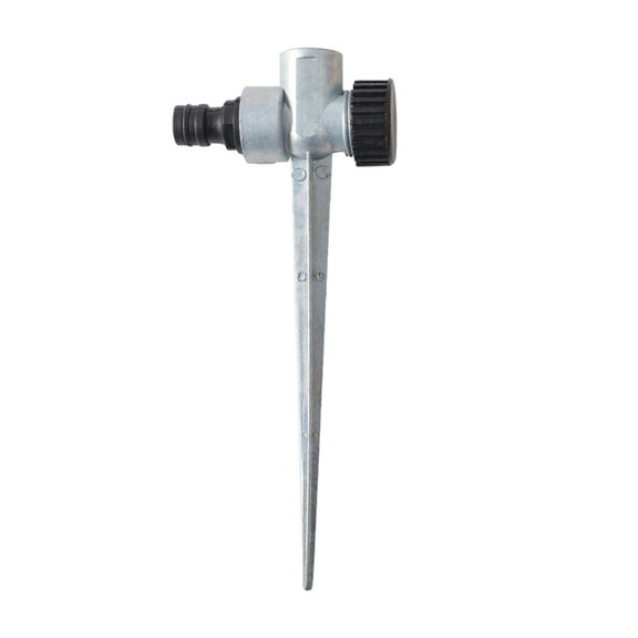 2Pcs Lawns Sprinkler for Yard Metal Water Sprinkler Heavy Duty Spikes Base 360 Degree Watering for Lawns Garden Sprinkler