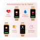 thumbnail image 4 of Reloj Inteligente Bluetooth Para mujer Smartwatch Cuadrado Dorado, 4 of 5
