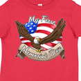 thumbnail image 4 of Inktastic My First Memorial Day- Bald Eagle Boys or Girls Toddler T-Shirt, 4 of 5