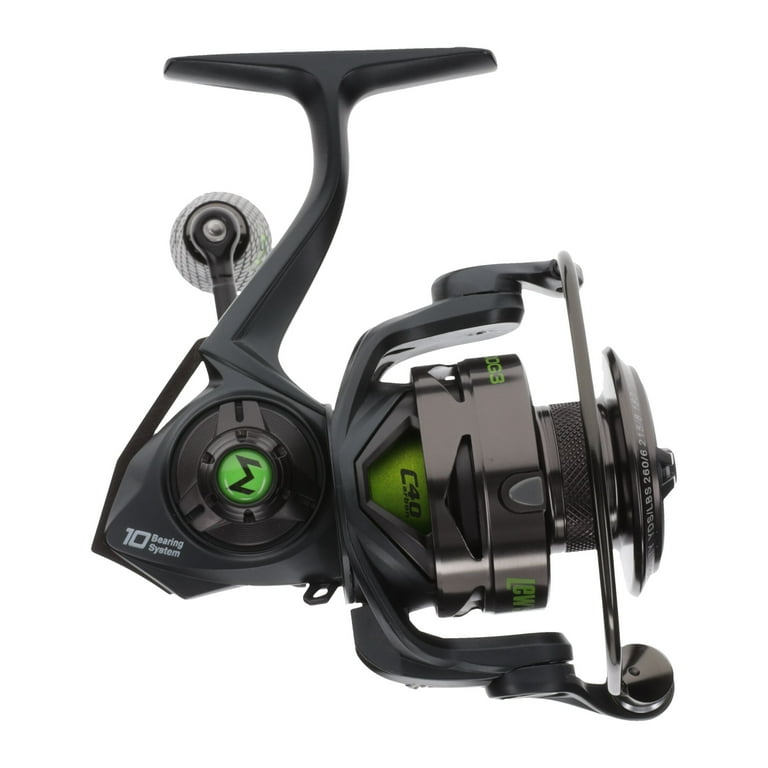 Lew's MACH 2 Spinning Fishing Reel, Size 200 Reel, Black/Green (Clam Package) Lew's MACH 2 Spinning Fishing Reel, Size 200 Reel, Black/Green (Clam Package)