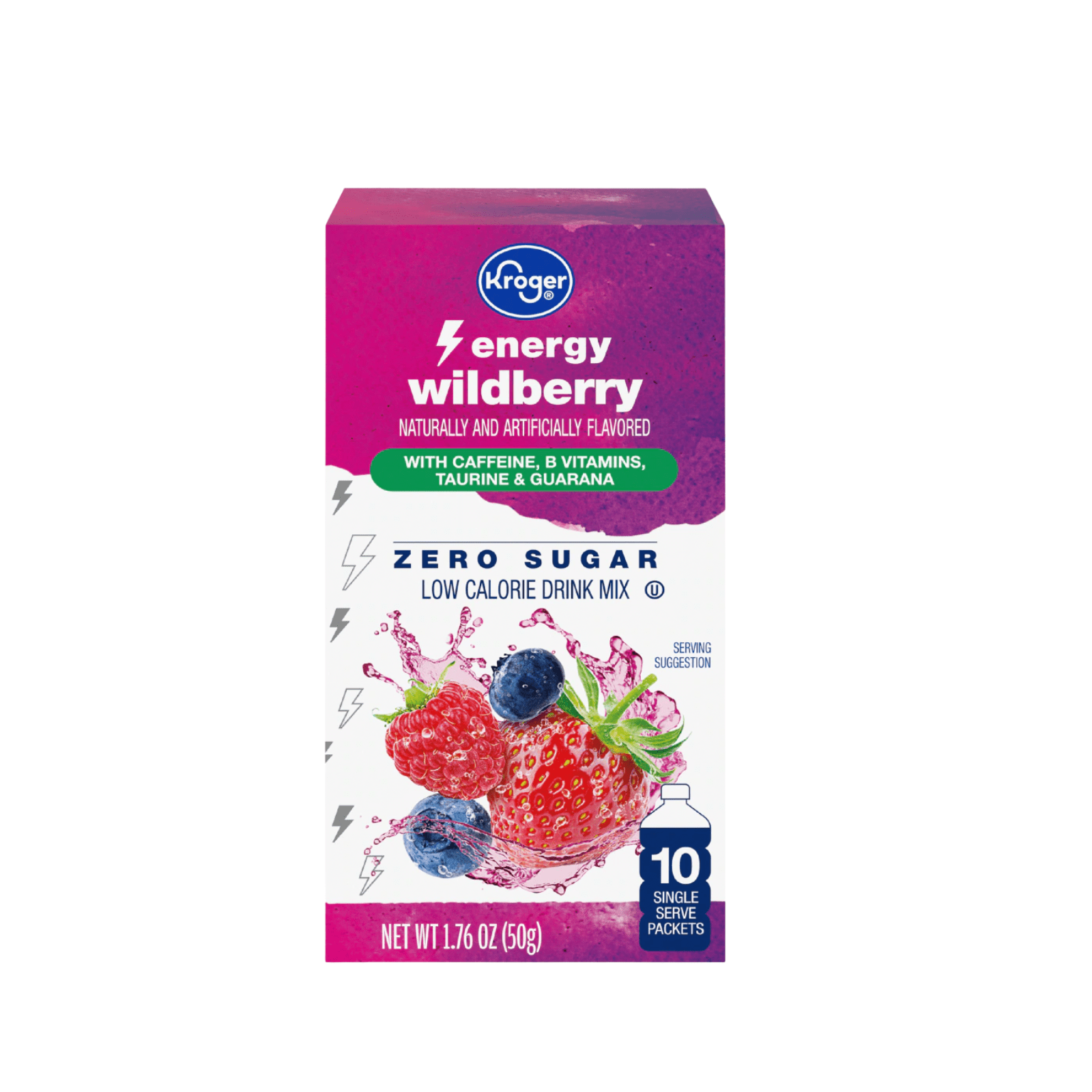 KG Energy Zero Sugar Wildberry Drink Mix Packets 1.76 g , 3 Pack + Bonus