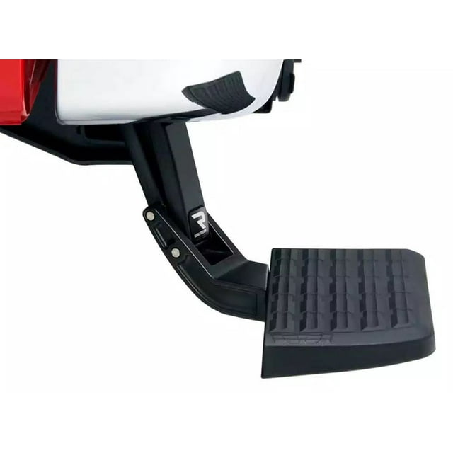 Amp Research Truck Step 75314-01A BedStep; Bed Frame Mounted/Driver SIde; Single; Flat Step; 300 Pound Weight Capacity; Retractable; Powder Coated; Black; Die Cast Aluminum