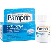 Pamprin Multi-Symptom Caplets, 40 Caplets (Pack of 2)