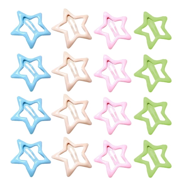 CIMAXIC star hair clips 30 Pcs Girls Star Hairpins Children Hair Clips Star Barrettes Kids Headdress,1.18"X1.18"X0.04"