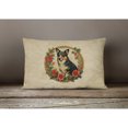 thumbnail image 4 of Carolines Treasures DAC2390PW1216 16 x 12 in. Unisex Lancashire Heeler Christmas Flowers Polyester Fabric Throw Pillow, 4 of 4